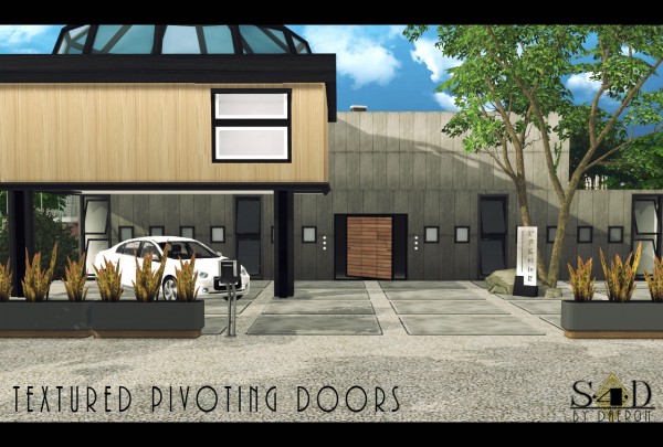 Sims 4 Designs Textured Pivoting Doors Sims 4 Downloads