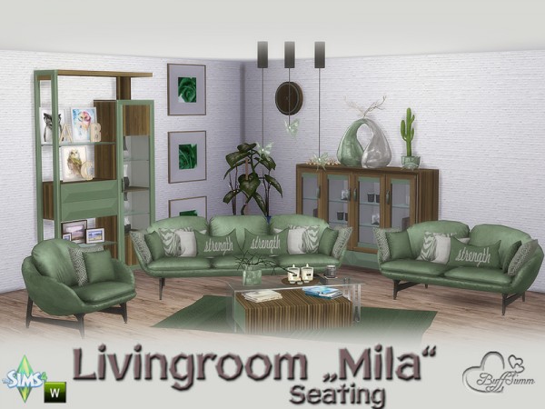 The Sims Resource: Mila Living Seating by BuffSumm • Sims 4 Downloads