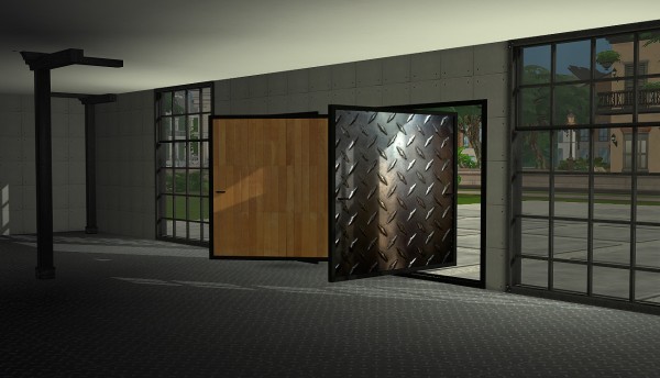  Sims 4 Designs: Textured Pivoting Doors