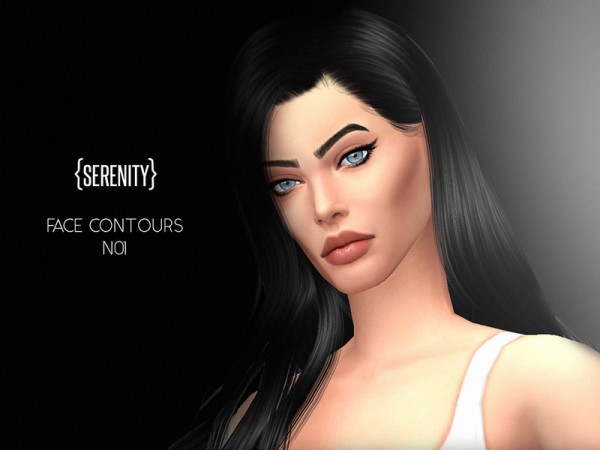  The Sims Resource: Cheekbone Contours N01 by serenitycc