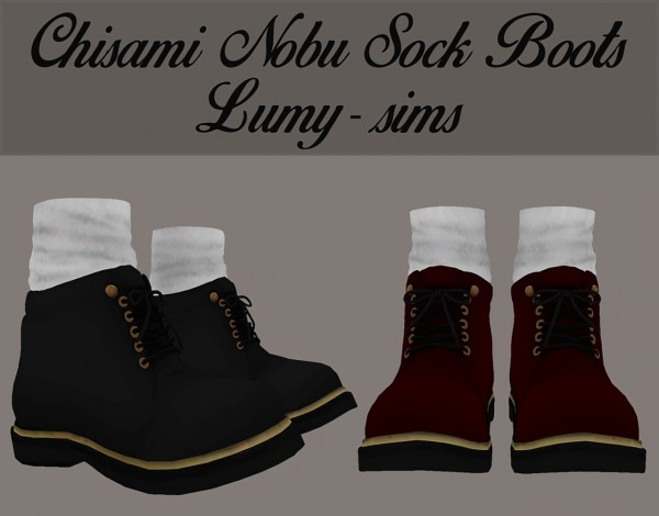  LumySims: Chisami Nobu Sock Boots