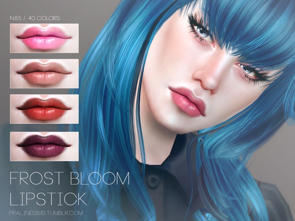  The Sims Resource: Frost Bloom Lipstick N85 by Pralinesims