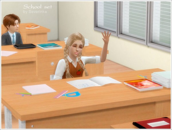  Sims by Severinka: School set 01