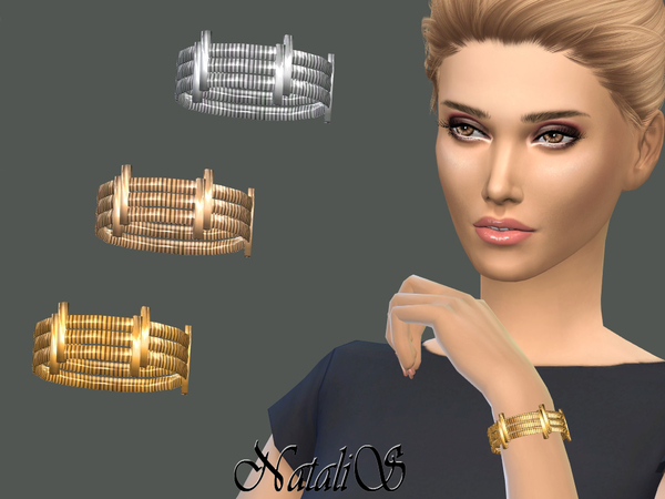  The Sims Resource: Tiered bracelet with sliders by NataliS