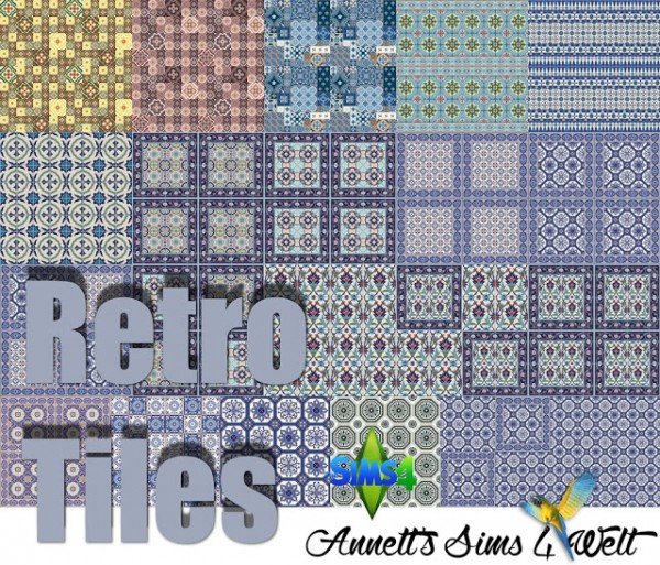  Annett`s Sims 4 Welt: Retro Tiles