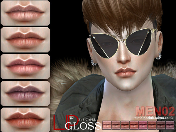  The Sims Resource: Lipstick Men 02 by S Club
