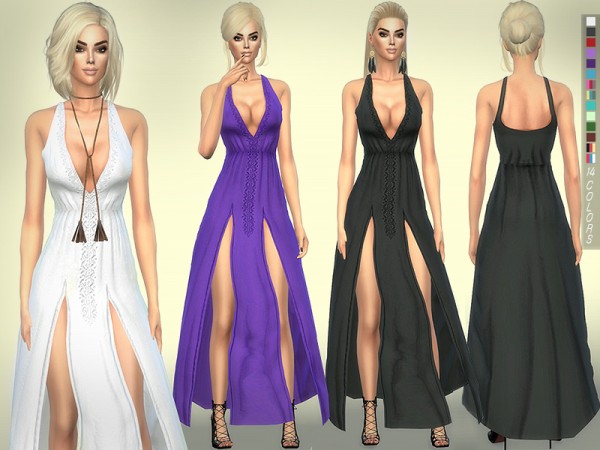  The Sims Resource: 200   Bohemian summer dress by sims2fanbg