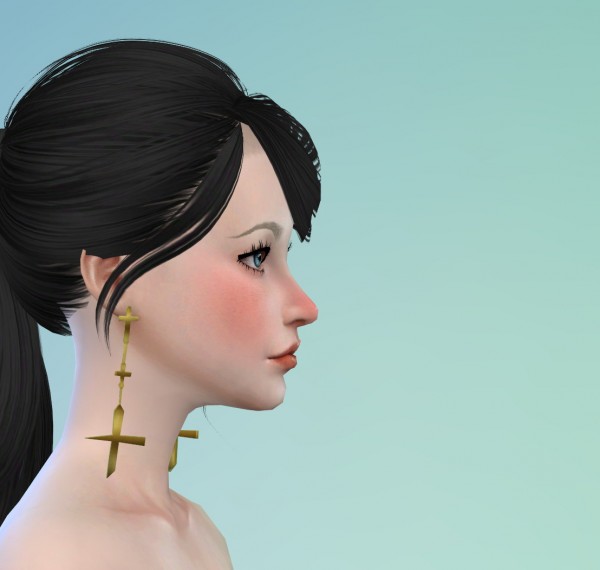  Darkiie Sims 4: Blackpink Jisoo earring