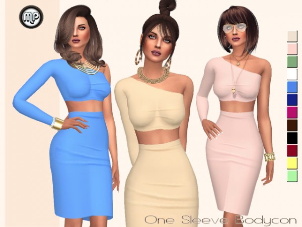  Marty P: One Side Sleeve Bodycon