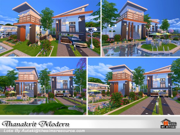  The Sims Resource: Thanakrit Modern house by Autaki