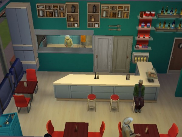  Mod The Sims: Lukes restaurant no CC by Elby94