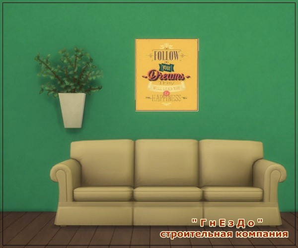  Sims 3 by Mulena: Vintage American Retro paintings