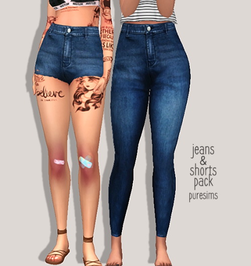  Pure Sims: Jeans & Shorts pack