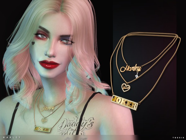  The Sims Resource: Harley Necklace by toksik