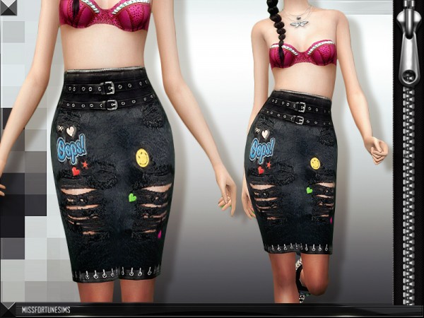  Miss Fortune Sims: Kourtney Skirt