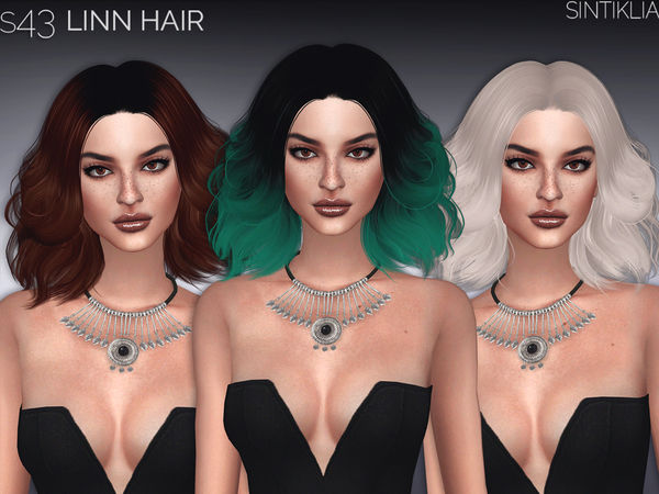  The Sims Resource: Sintiklia   Hair s43 Linn