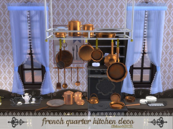  The Sims Resource: French Quarter   Kitchen Deco by ShinoKCR