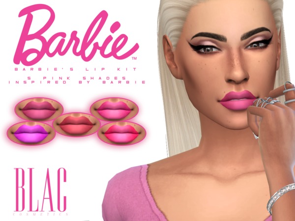  The Sims Resource: Barbies Lip Kit by BLACcosmetics