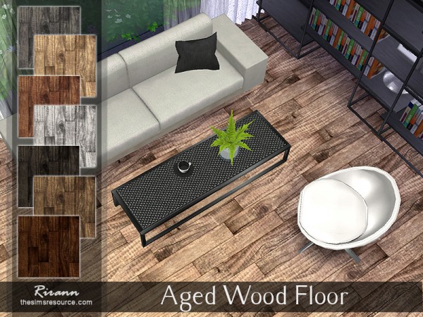  The Sims Resource: Aged Wood Floor by Rirann