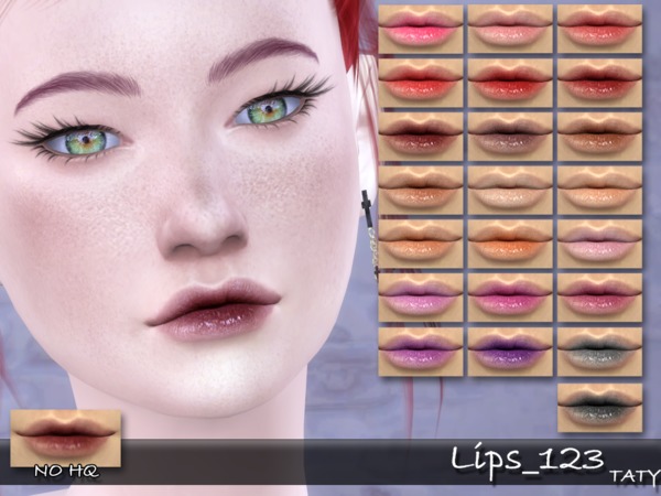  The Sims Resource: Lips 123 by Taty
