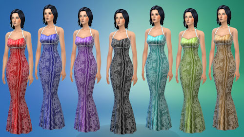  La Luna Rossa Sims: Mermaid dress