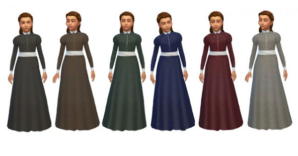  History Lovers Sims Blog: Sensible Victorian Girls Dress