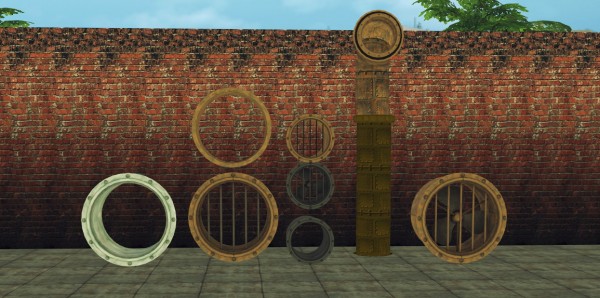  Sims 4 Designs: Cyclonesue Airlock Windows and Deco Pipes