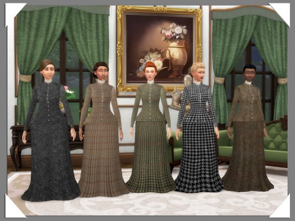  History Lovers Sims Blog: Victorian Tweed Dresses