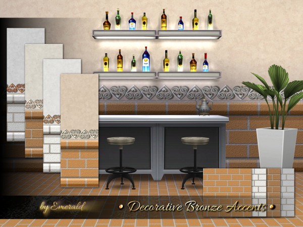 The Sims Resource: Decorative Bronze Accents by Emerald