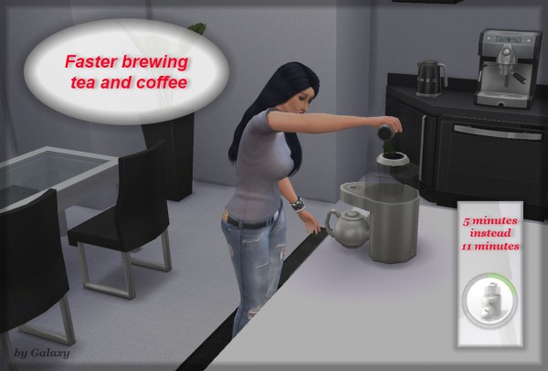  Mod The Sims: Faster brewing tea and coffee by Galaxy777