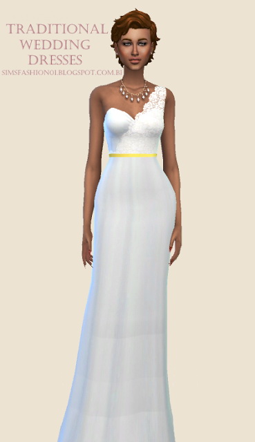  Sims Fashion 01: Traditional Wedding Dresses