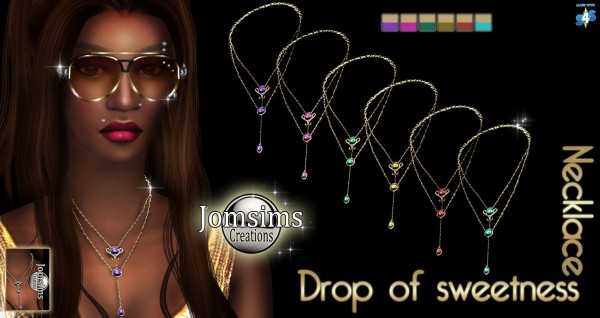  Jom Sims Creations: Drop of sweetness Collier
