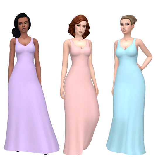  Deelitefulsimmer: Slim and sleek dress recolor