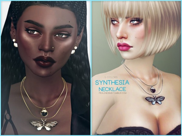  The Sims Resource: Synthesia Necklace by Pralinesims