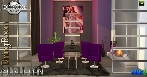  Jom Sims Creations: Muzultan diningroom