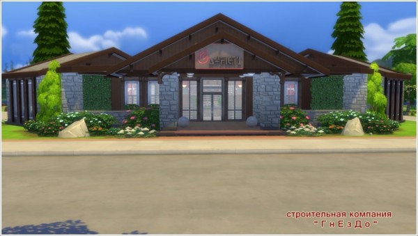  Sims 3 by Mulena: Restaurant White Villas