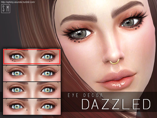  The Sims Resource: Dazzled    Eye Decor by Screaming Mustard