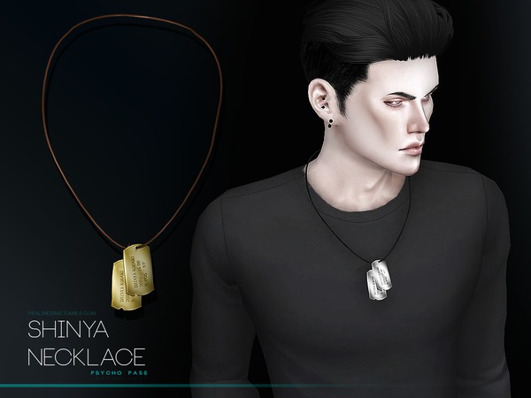  The Sims Resource: Shinya Necklace by Pralinesims