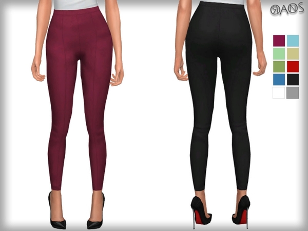  The Sims Resource: Skinny Crop Trousers by OranosTR