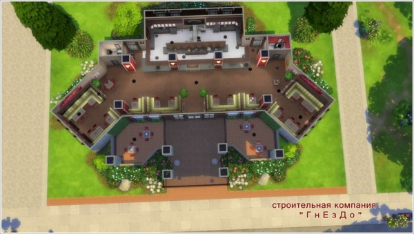  Sims 3 by Mulena: Restaurant White Villas