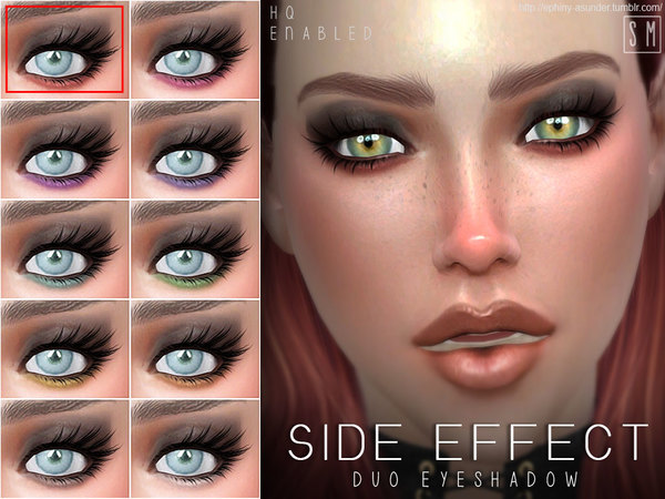  The Sims Resource: Side Effect   Duo Eyeshadow by Screaming Mustard