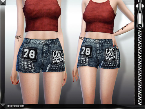  MissFortune Sims: Rylie Shorts