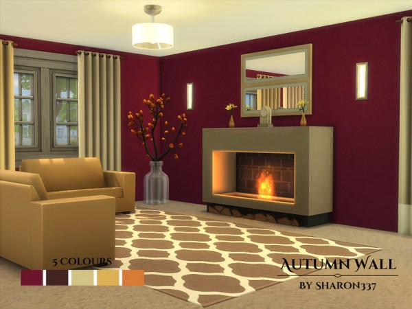  The Sims Resource: Autumn Walls and Floors by sharon 337