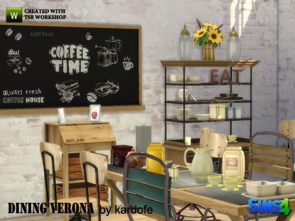  The Sims Resource: Dining Verona by Kardofe
