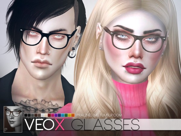  The Sims Resource: Veox Glasses by Pralinesims