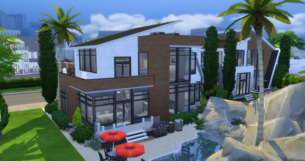 Mod The Sims Modern Beach Mansion By Nelcared • Sims 4 Downloads