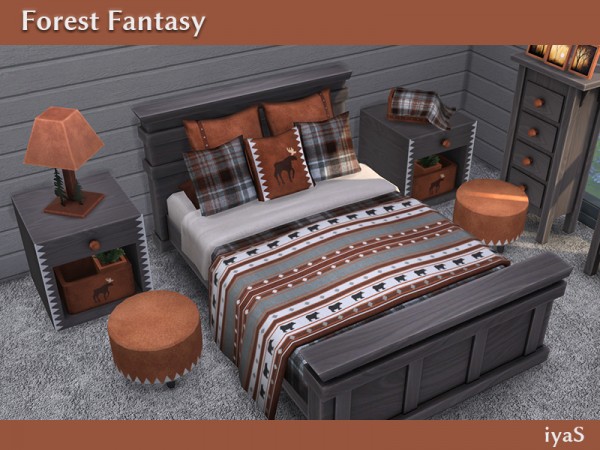  The Sims Resource: Forest Fantasy bedroom by Soloriya
