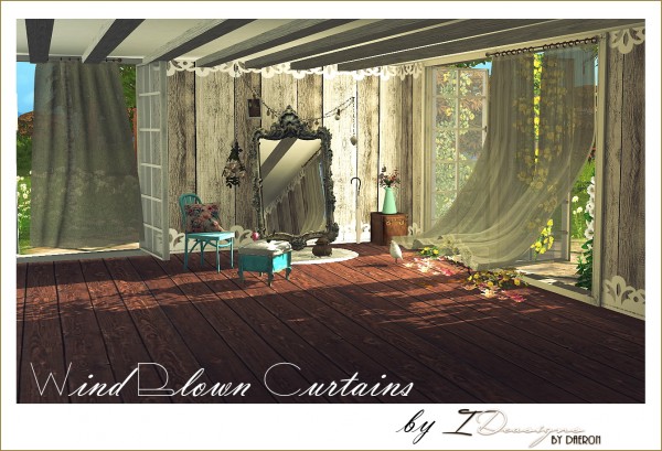  Sims 4 Designs: Wind Blown Curtains, Antique Mirrors and Victorian Lace Rugs Vol1