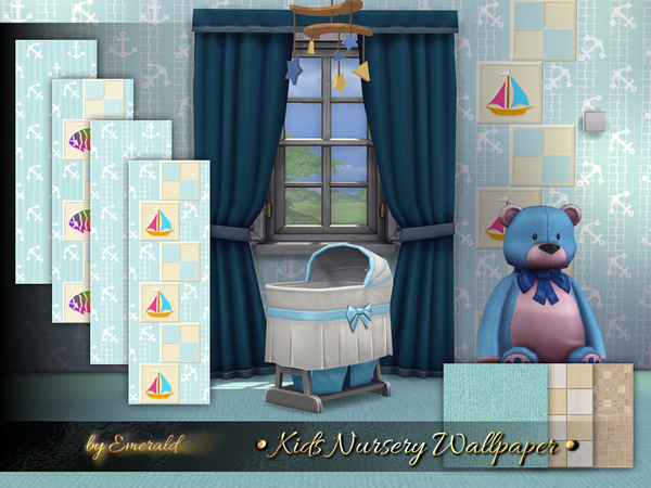  The Sims Resource: Kids Nursery Wallpaper by emerald