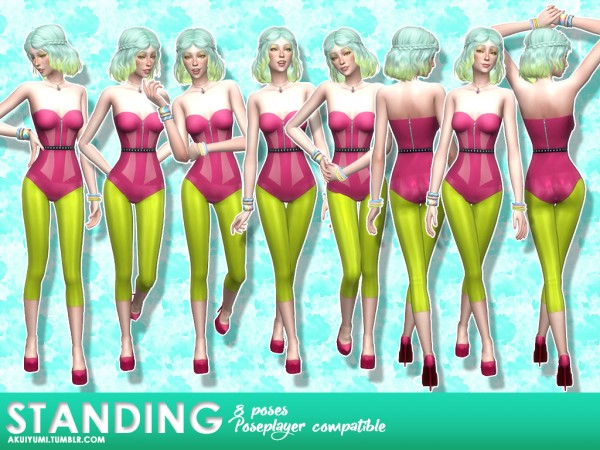  Simsworkshop: Standing   pose pack 8 by Akuiyumi